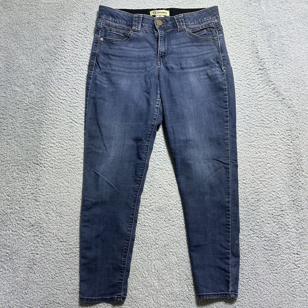 Democracy Jeans Womens 8 Ab Technology Skinny Ankle Jegging Dark Wash Blue